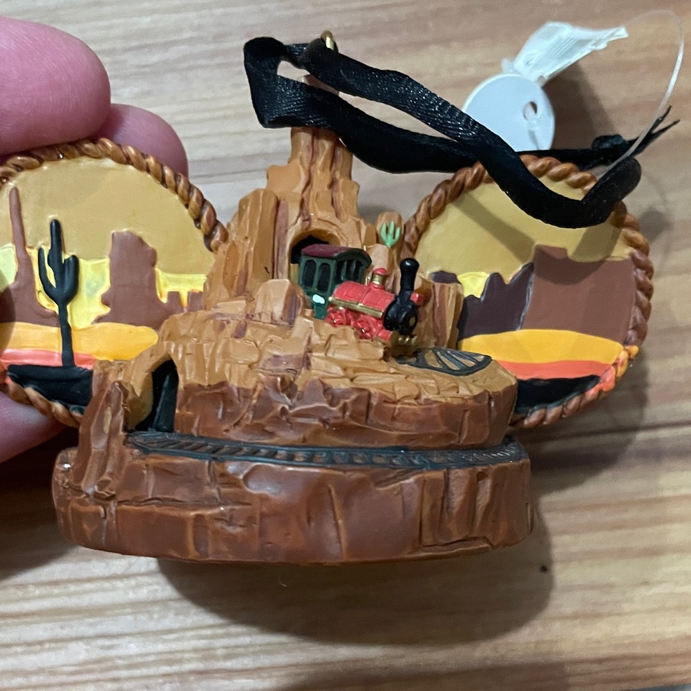 Disney Big Thunder Mountain Railroad Ornament - Brown and Gold - Picture 4 of 5